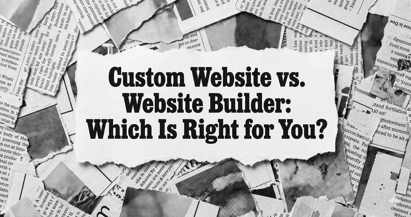 Custom Website vs. Website Builder: Which Is Right for You?